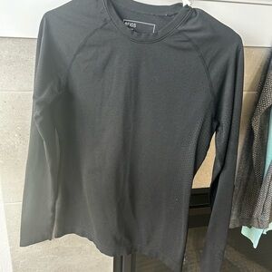 Figs Women's Charcoal Long Sleeve Top